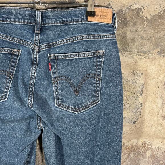 Levi's 515 Jeans Capri Blue Woman's 10 Stretch Casual Summer Vacation Basic - Picture 8 of 14